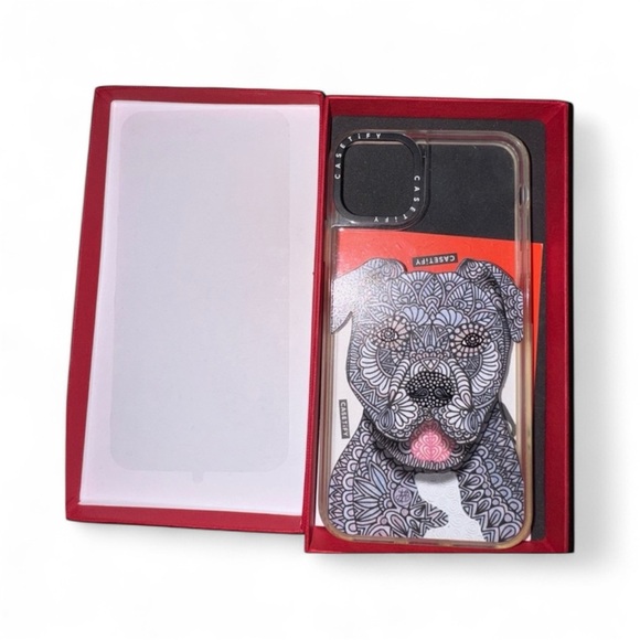 Casetify Artistic Dog Pattern Phone Case iPhone 12 Pro Max - Picture 1 of 3